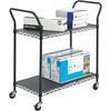 Safco Plastic Wire Utility Cart, 2 Shelves, 400 lb SAF5337BL